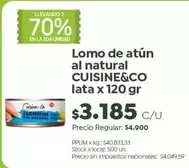 X$ - Lomo de atún al natural lata