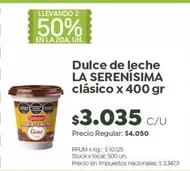 La Serenísima - Dulce de leche clásico