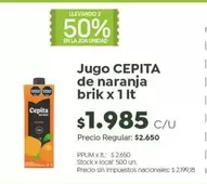 Cepita - Jugo de naranja brik