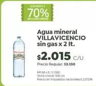 Villavicencio - Agua mineral sin gas