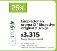 Cif - Limpiador en crema Bioactive original