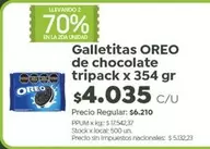 Oreo - Galletitas de chocolate tripack