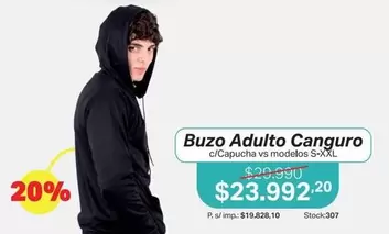 Buzo Adulto Canguro