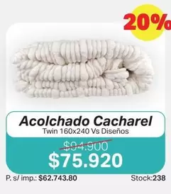 Cacharel - Acolchado Cacharél Twin 160x240