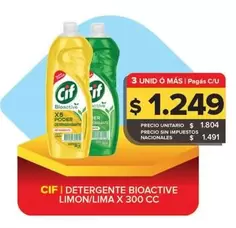 Cif - DETERGENTE BIOACTIVE LIMON/LIMA