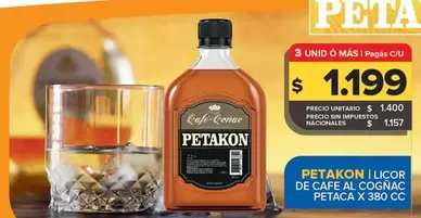 Petakon - LICOR DE CAFE AL COGNAC