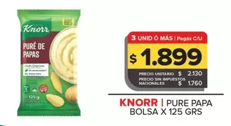 Knorr - PURE DE PAPAS