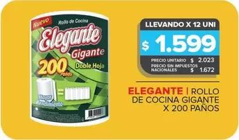 Elegante - Rollo de Cocina Gigante