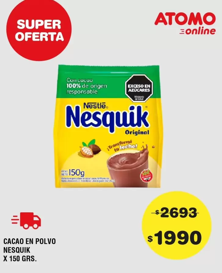 Nesquik - CACAO EN POLVO