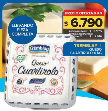 Tremblay - Queso Cuartirolo
