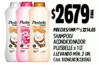 Plusbelle - SHAMPOO/ ACONDICIONADOR X 1 LT Cód. 80360,8036280363