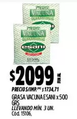 GRASA VACUNA ESANI