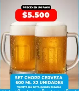 Quilmes - SET CHOPP CERVEZA