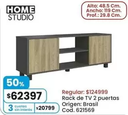 Origen - Rack de TV 2 puertas