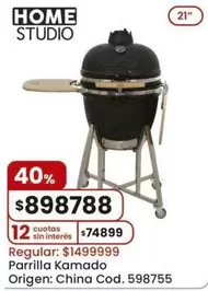 Origen - Parrilla Kamado Cod. 598755