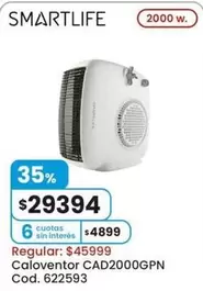 Smartlife - Caloventor CAD2000GPN