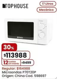 Origen - Microondas P70T20P