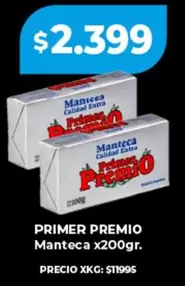 Primer Premio - Manteca