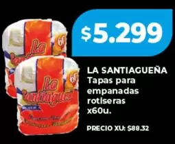 La Santiagueña - Tapas para empanadas rotiseras x60u.