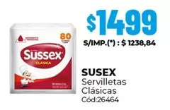 Sussex - Servilletas Clásicas Cód:26464