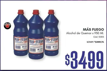 Mas - Alcohol de Quemar x 950 Ml.