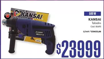 kansai - Taladro 500 W Cód: 85695