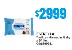 Estrella - Toallitas Húmedas Baby x 50 Un. Cód:59986