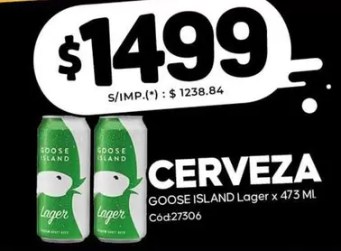 X$ - GOOSE ISLAND Lager Cerveza Cód27306