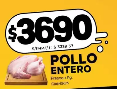 X$ - POLLO ENTERO