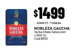 Nobleza Gaucha - Yerba Mate Seleccion Cód:18110