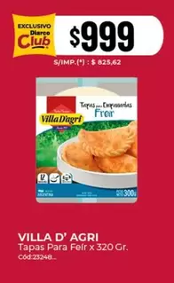 Villa D'agri - Tapas Para Freir