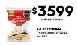 X$ - Yogurt Sachet x 900 Ml. C0d24357.