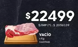 X$ - Vacio Cod:17646
