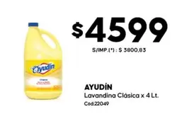 Ayudin - Lavandina Clásica x 4 Lt. Cód:22049
