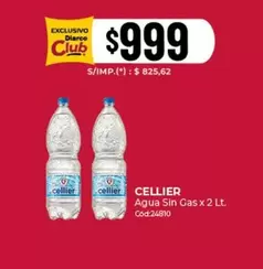 Cellier - Agua Sin Gas x 2 Lt. C
uevo24810