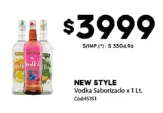 New Style - Vodka Saborizado x 1 Lt. Cód:45351