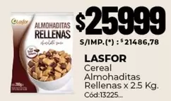 Lasfor - Almohaditas Rellenas Cereal
