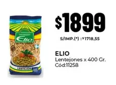Elio - Lentejones Cód:11258