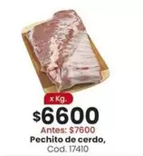 X$ - Pechito de cerdo, Cod. 17410
