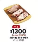 X$ - Patitas de cerdo