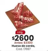 X$ - Hueso de cerdo, Cod. 17697