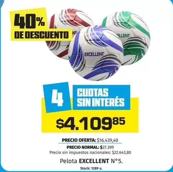 Pelota EXCELLENT N°5