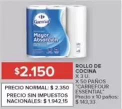X$ - ROLLO DE COCINA