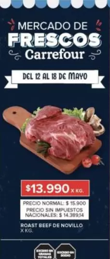 Carrefour - Roast Beef de Novillo