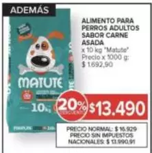 X$ - ALIMENTO PARA PERROS ADULTOS SABOR CARNE ASADA