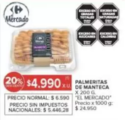 X$ - PALMERITAS DE MANTECA
