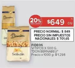 X$ - FIDEOS V/TIPOS