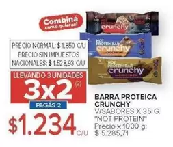 X$ - BARRA PROTEICA CRUNCHY
