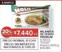 X$ - MILANESA DE CERDO PREMIUM