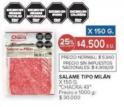 X$ - SALAME TIPO MILÁN